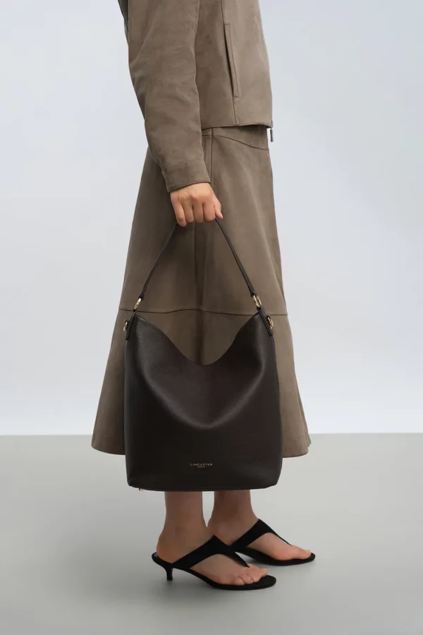 Grand sac seau Dune Lancaster marron foncé