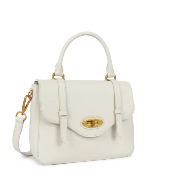 Sac cartable cuir Donna Kyla Lancaster - Ivoire