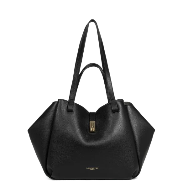 Grand sac cabas épaule Milano Horizon Lancaster noir