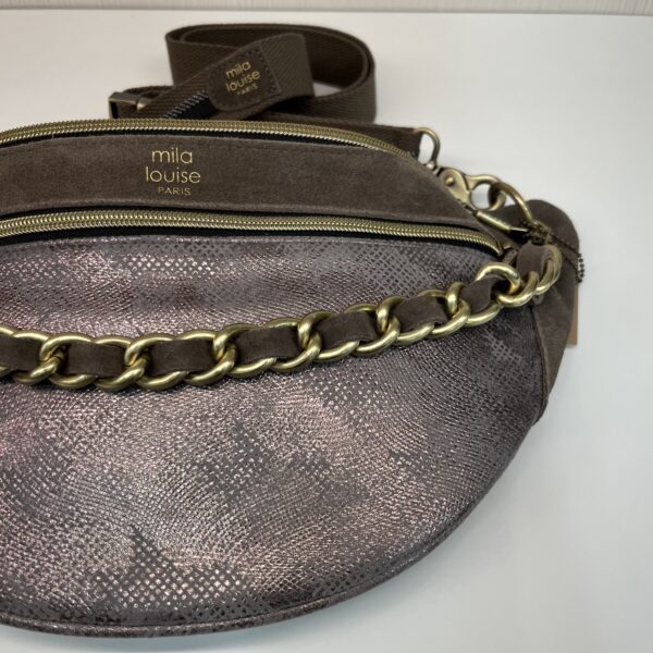 Sac banane Petra M PG2 Mila Louise taupe fumé