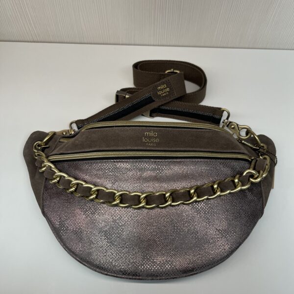 Sac banane Petra M PG2 Mila Louise taupe fumé