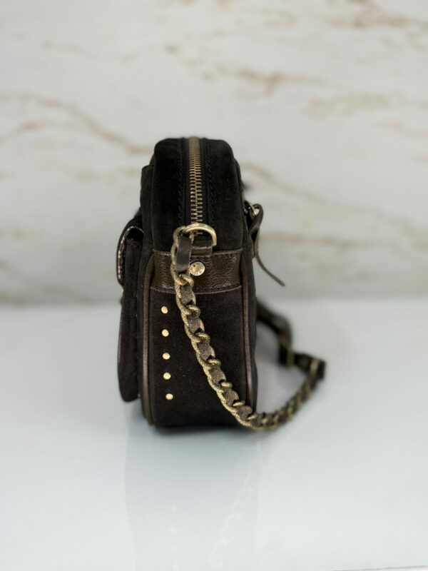 Sac bandoulière Orelia cuir Mila Louise kaki