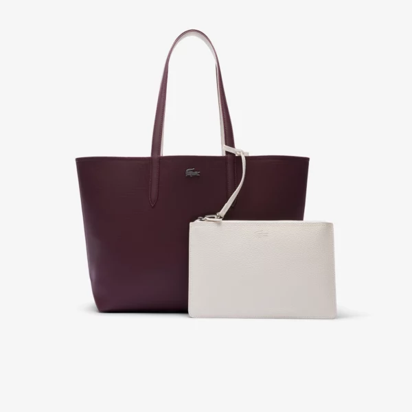 Sac Cabas réversible avec pochette femme Anna Lacoste Expresso