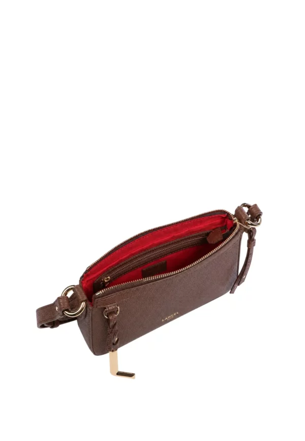 Sac bandoulière zippé Faubourg Lancel noix de coco