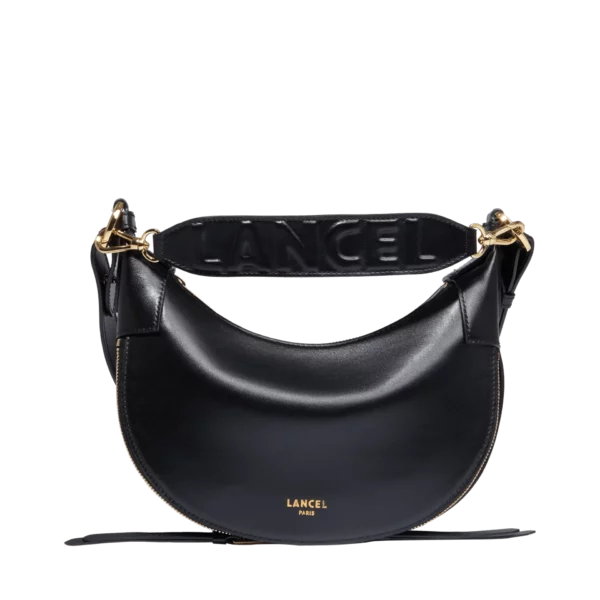 Sac à main Besace Hobo cuir S Origami Lancel noir