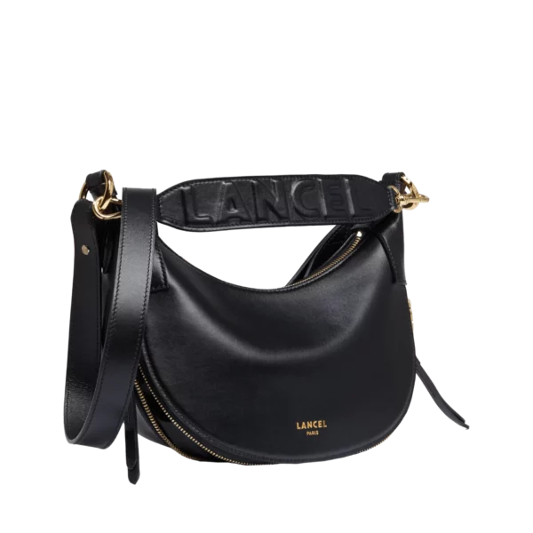 Sac à main Besace Hobo cuir S Origami Lancel noir