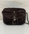 Sac bandoulière Orelia Mila louise cuir brun