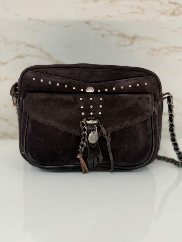 Sac bandoulière Orelia Mila louise cuir brun