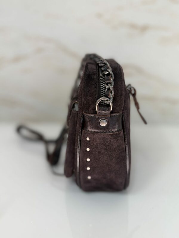 Sac bandoulière Orelia Mila louise cuir brun