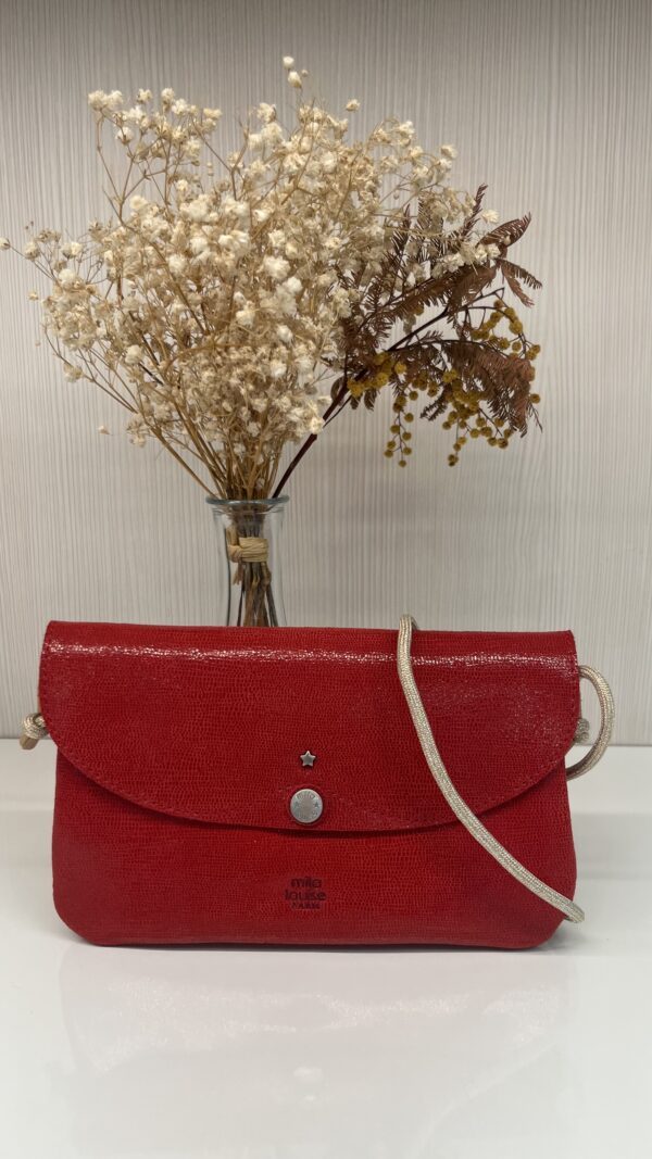 Sac pochette Olca RP Mila Louise rouge