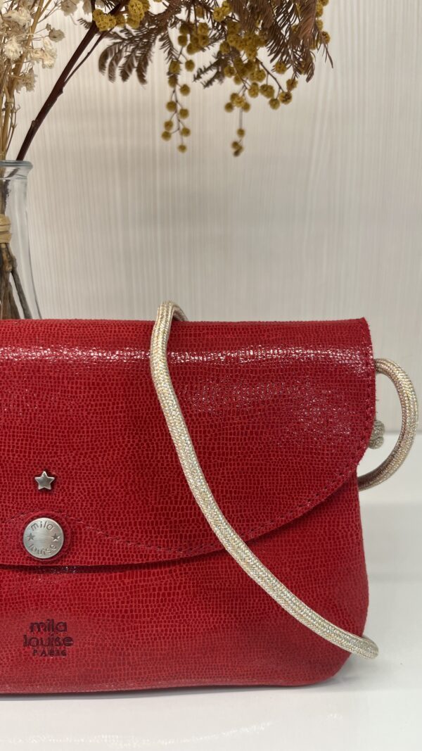 Sac pochette Olca RP Mila Louise rouge