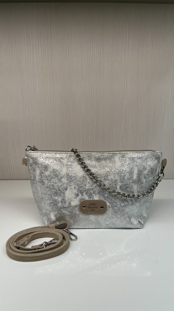 Sac banane / pochette Zil CU Mila Louise silver