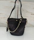Sac seau Milena EP12 tissu pailleté Mila Louise noir