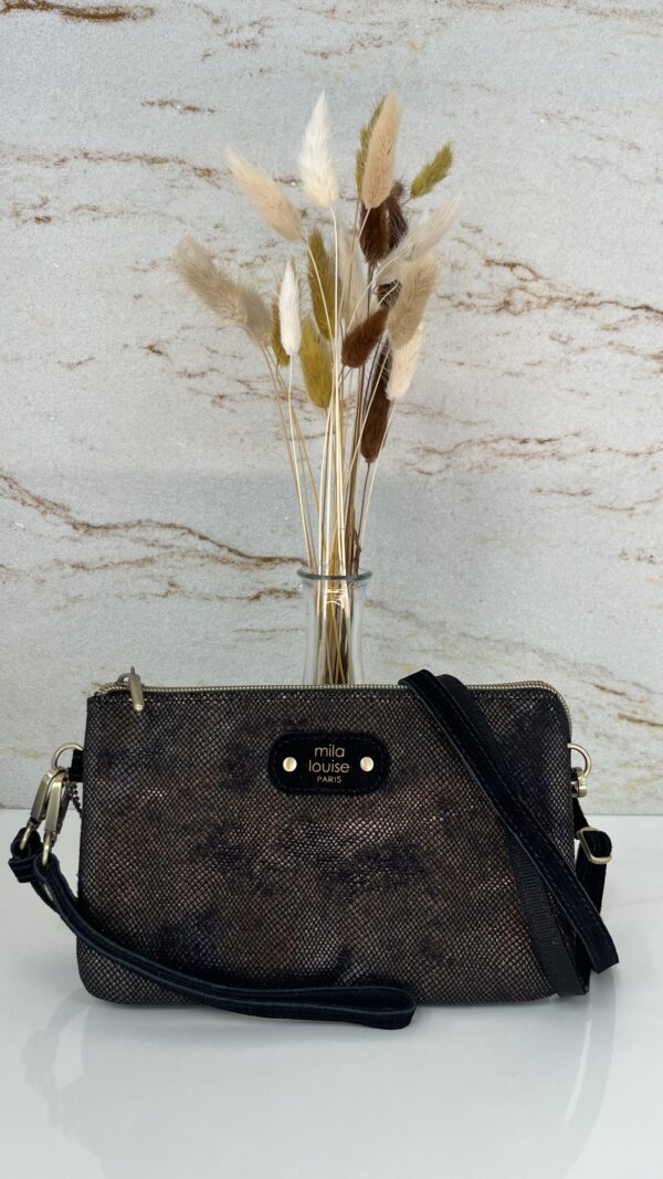Sac bandoulière / pochette Mira IG Mila Louise noir