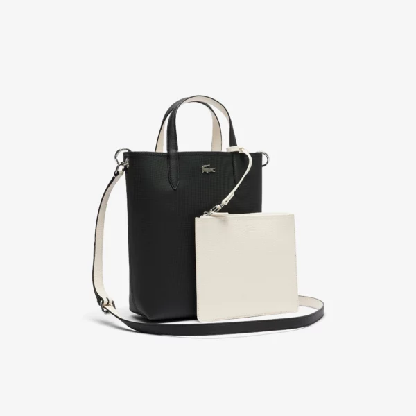Sac cabas vertical Anna réversible noir femme