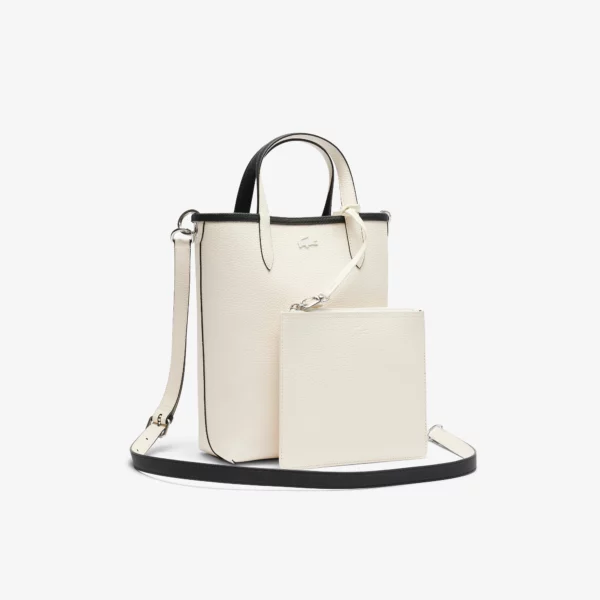 Sac cabas vertical Anna réversible noir femme
