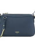 Sac bandoulière zippé Faubourg cuir Lancel marine