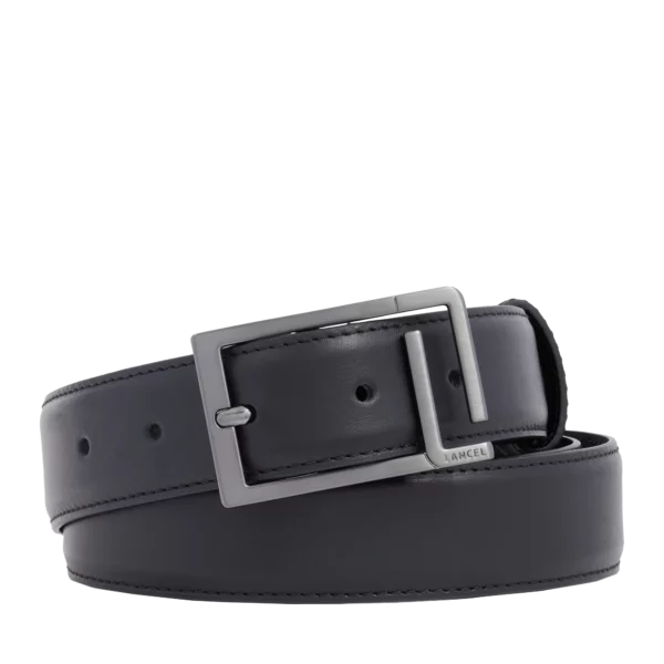 Ceinture cuir Homme Initials Lancel Noir