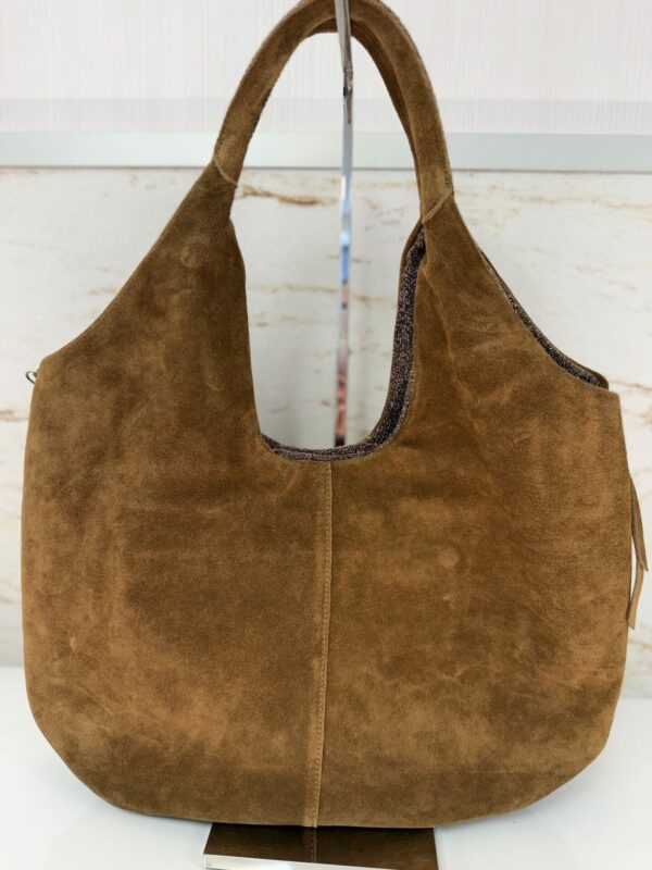 Sac hobo Philae V croûte de cuir Mila Louise ocre