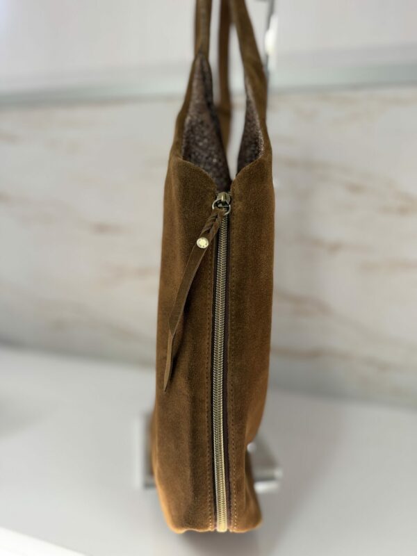 Sac hobo Philae V croûte de cuir Mila Louise ocre
