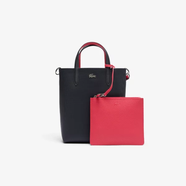 Sac cabas vertical Anna réversible bleu/pétunia femme