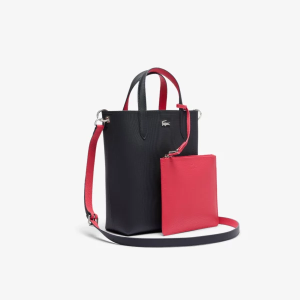 Sac cabas vertical Anna réversible bleu/pétunia femme