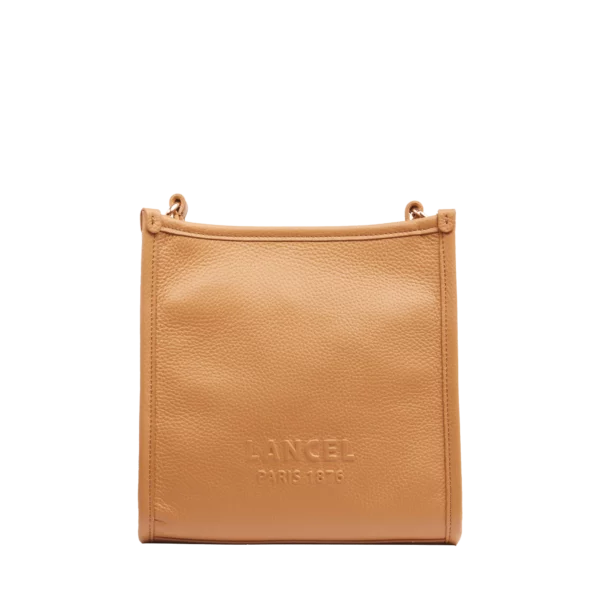 Sac cuir porté croisé S JOUR Lancel camel