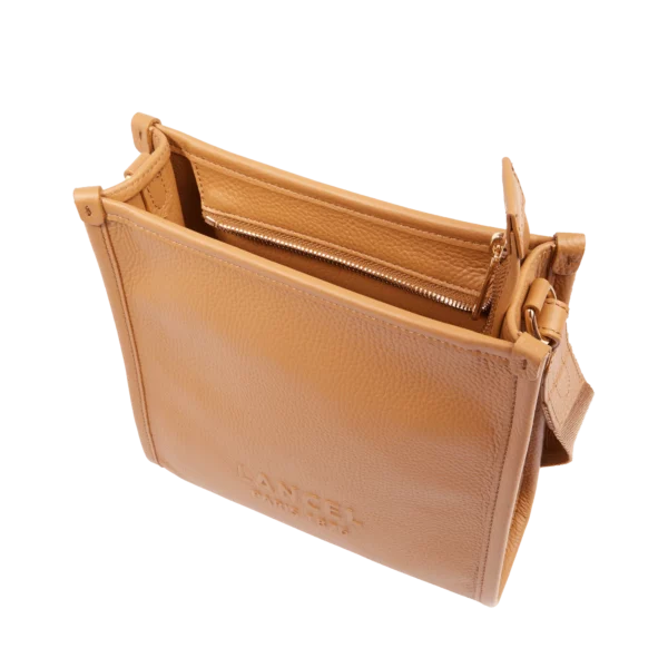 Sac cuir porté croisé S JOUR Lancel camel