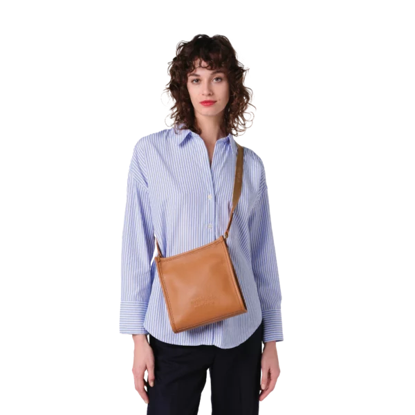 Sac cuir porté croisé S JOUR Lancel camel