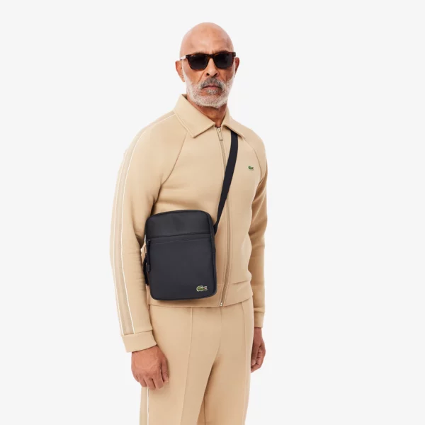 Sacoche moyenne LCST Petit Piqué Lacoste Noir