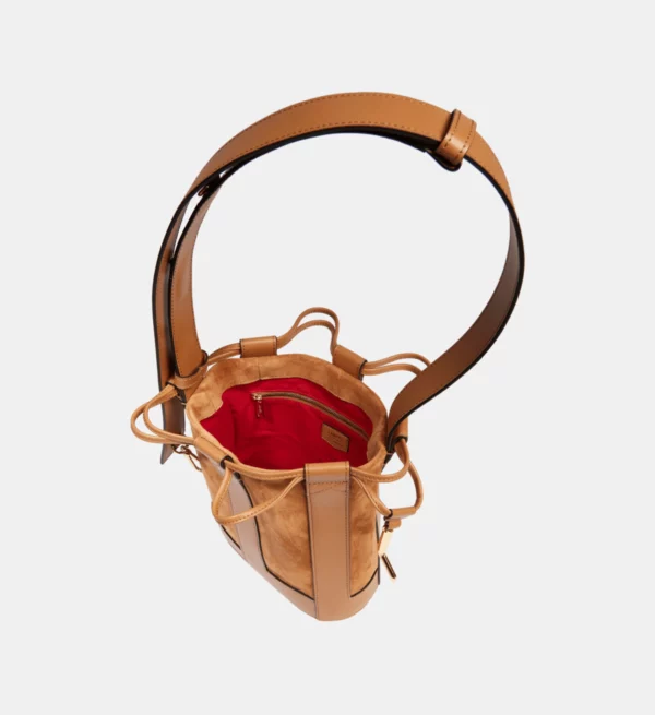 Sac seau S Elles Lancel - camel