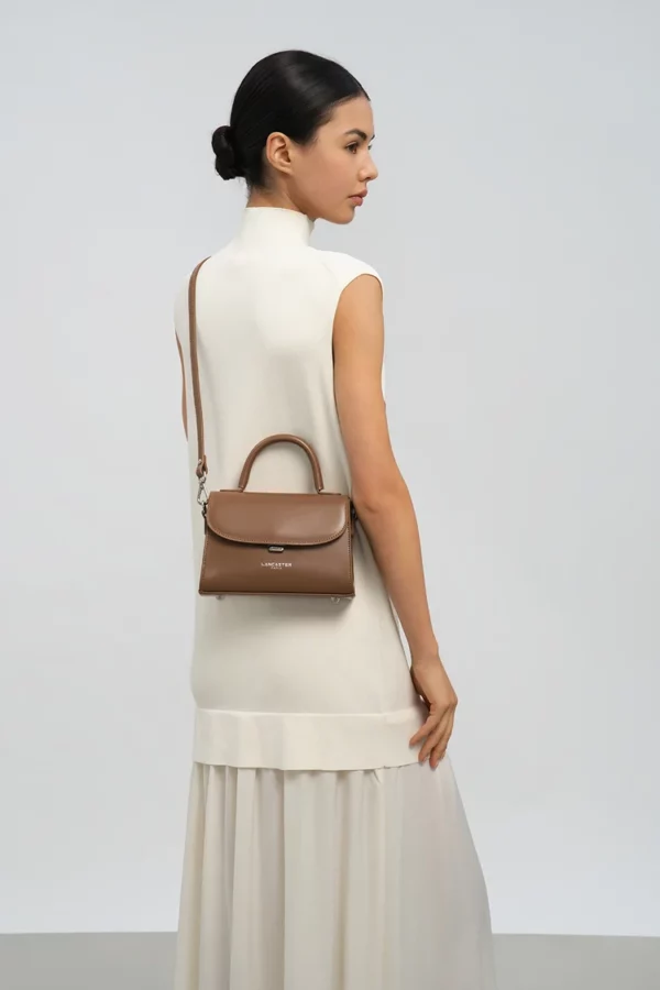 Sac à main Suave Even cuir Lancaster noisette