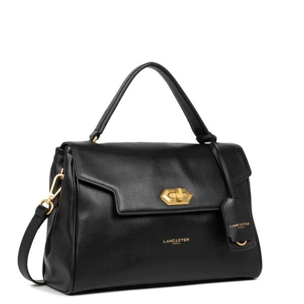 Sac à main cuir Donna Grace Lancaster noir