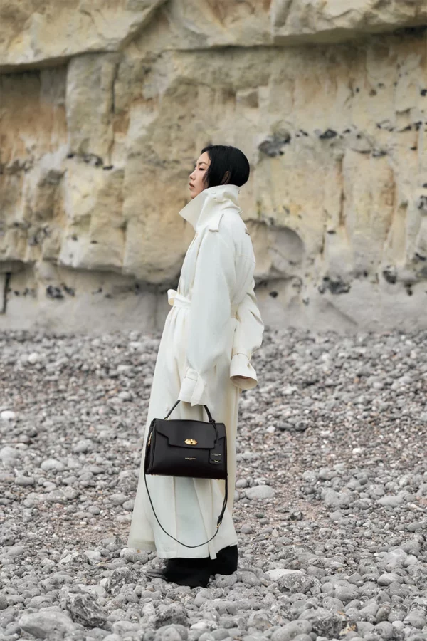 Sac à main cuir Donna Grace Lancaster noir