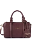 Petit Sac à main bordeaux Polochon Cuir Lancaster