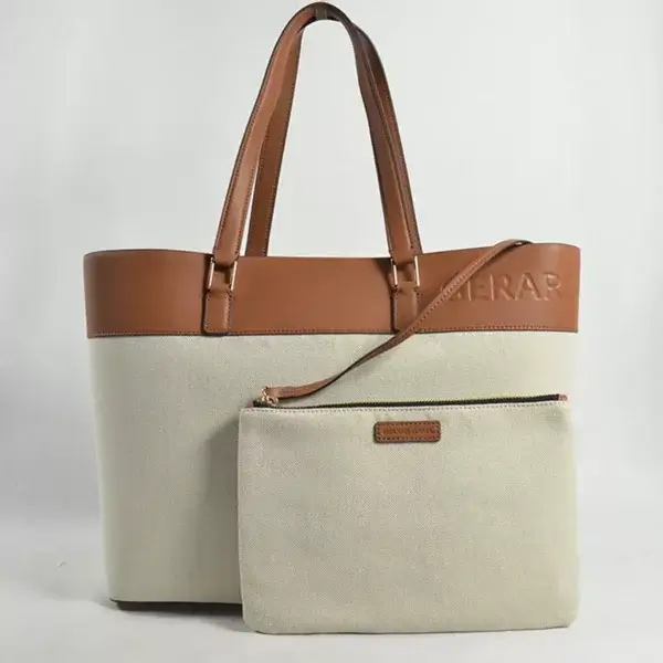 Gérard Darel Marcele Canvas Sac Cabas Naturel