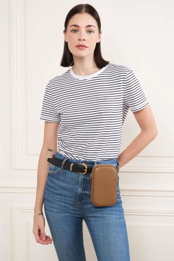 Pochette smartphone femme Dune Lancaster camel