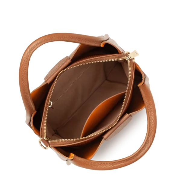 Sac à main camel Ida double Cuir Lancaster