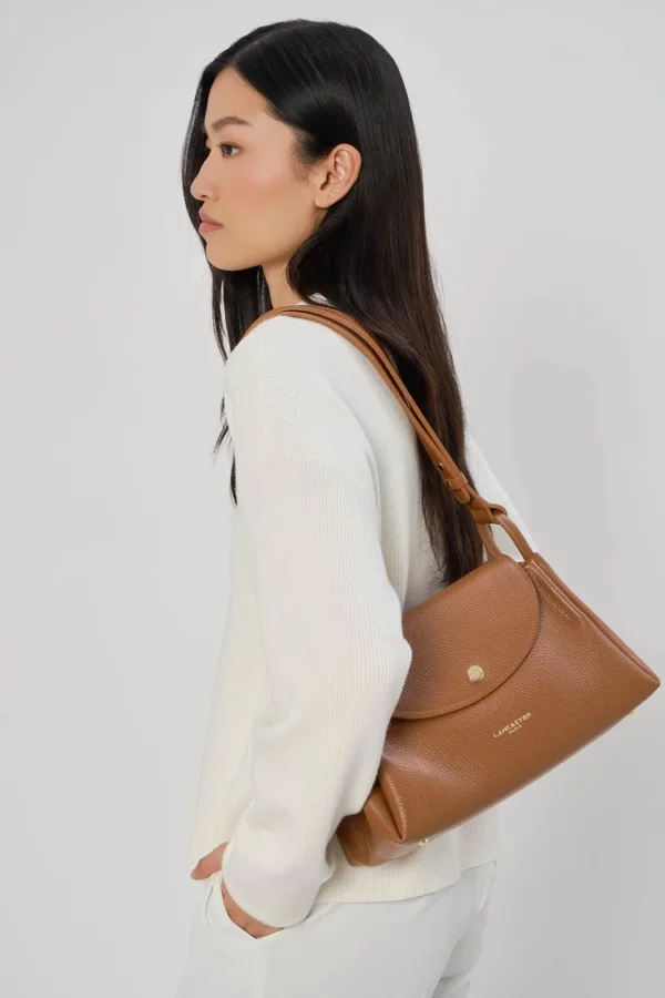 Grand sac trotteur Accordéon Double Lancaster - camel