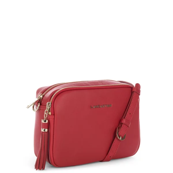 Sac bandoulière Mademoiselle Ana rouge cuir Lancaster