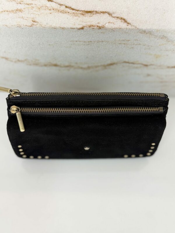 Portefeuille femme Odie L cuir Mila Louise noir