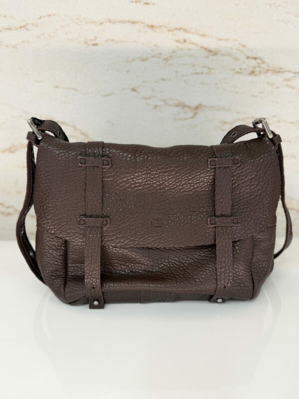 Sac besace Berny E1 cuir Mila Louise brun