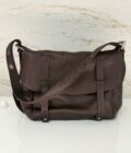 Sac besace Berny E1 cuir Mila Louise brun