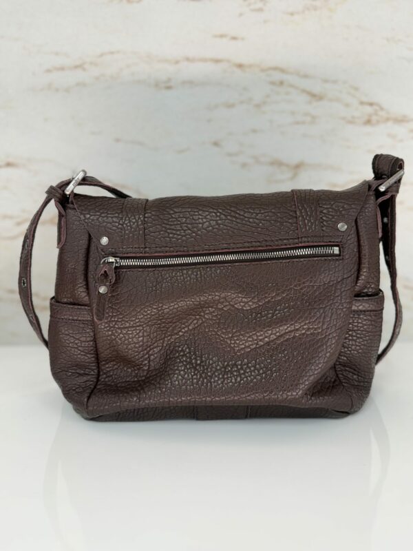 Sac besace Berny E1 cuir Mila Louise brun