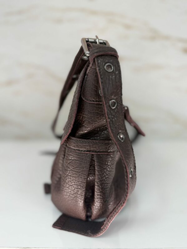 Sac besace Berny E1 cuir Mila Louise brun