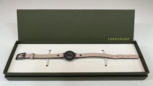 Bracelet Le Pliage femme cuir Longchamp rose