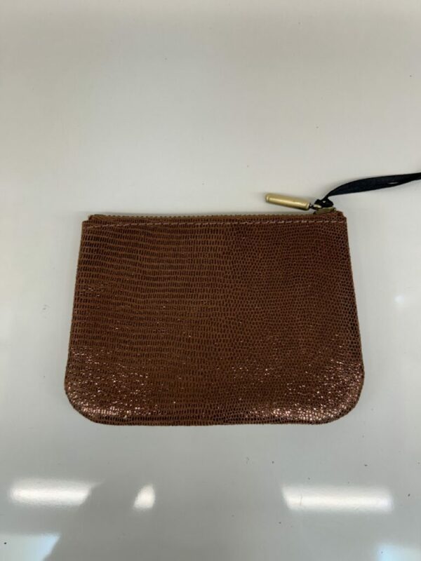 Porte-monnaie Lias cuir effet lézard cognac Mila Louise