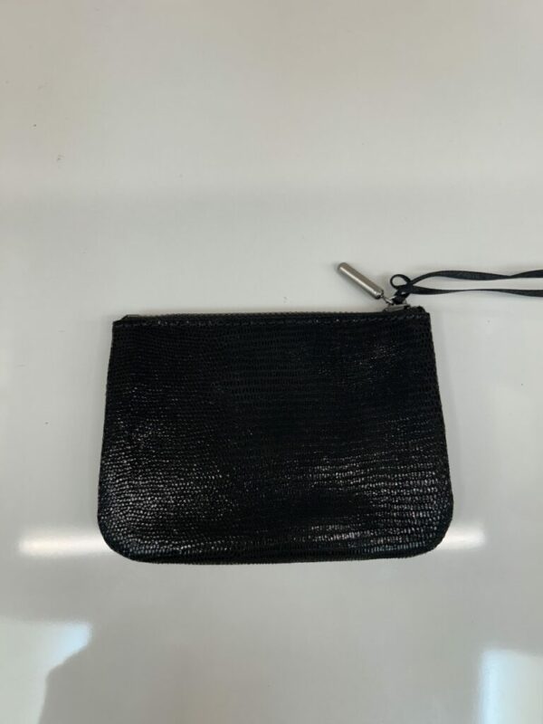 Porte-monnaie Lias cuir effet lézard noir Mila Louise