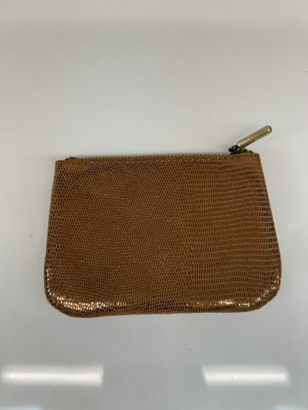 Porte-monnaie Briny cuir effet lézard cognac Mila Louise