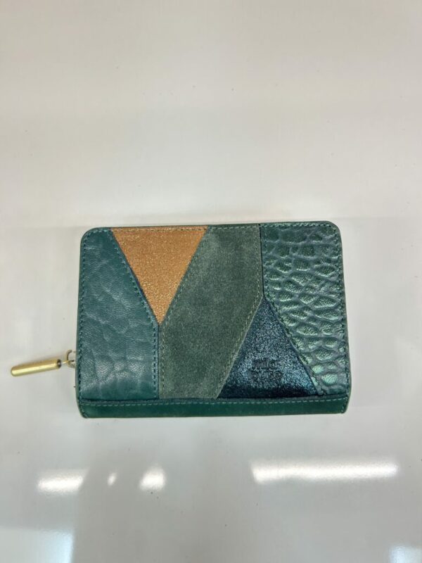 Portefeuille femme SIRIA cuir vert Mila Louise